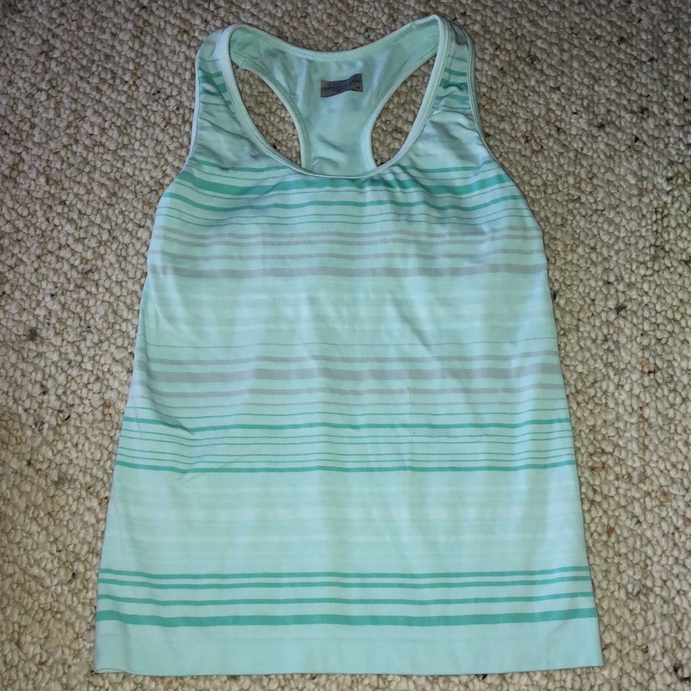 Athleta Green striped tank